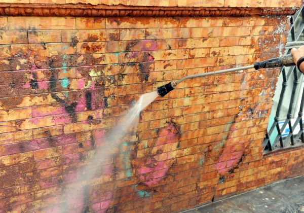 Brick Graffiti Cleaning in Fort Myers